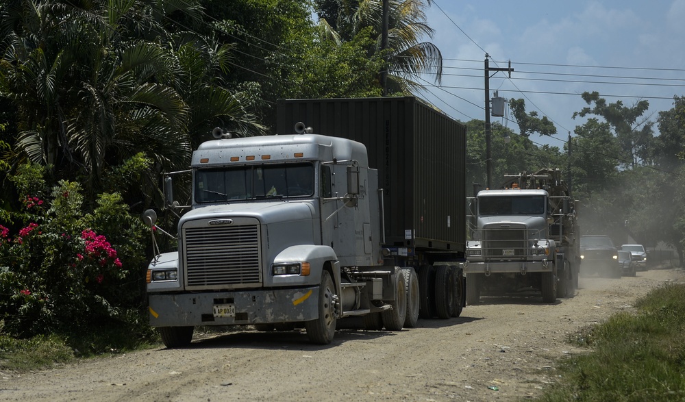 Well drillers move equipment