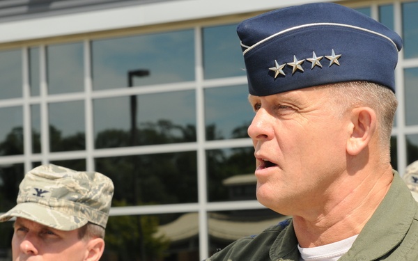 Gen. Frank Gorenc visits Hancock Field