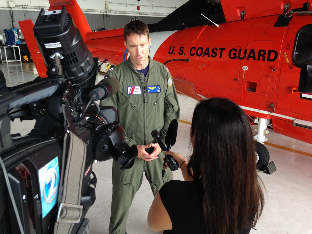 Coast Guard rescues 3 people, dog north of Oahu