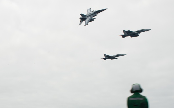 Aerial change of command ceremony