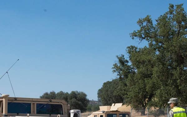 Reserve military police work side by side with Fort Hunter Liggett counterparts