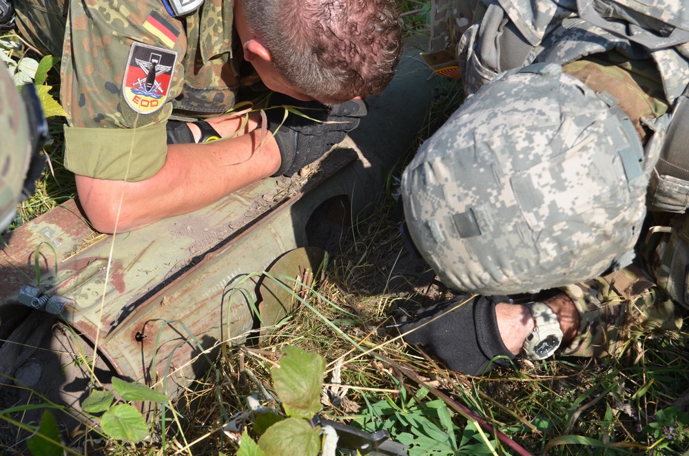 Detecting and removing unexploded ammunition