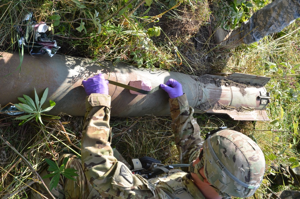 Detecting and removing unexploded ammunition