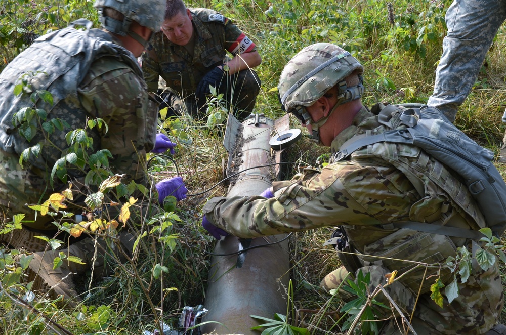 Detecting and removing unexploded ammunition