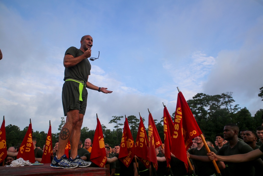 CLR-25 Marines and sailors maintain fitness with 3-mile run, HITT session