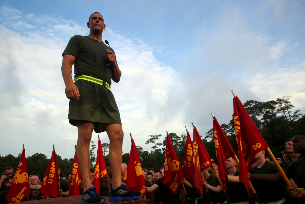 CLR-25 Marines and sailors maintain fitness with 3-mile run, HITT session