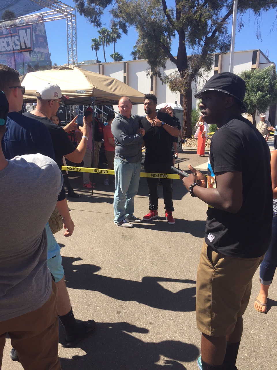 Lupe Fiasco performs aboard MCAS Miramar