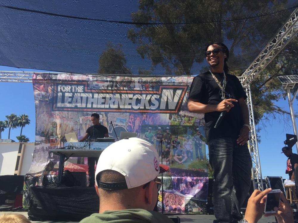 Lupe Fiasco performs aboard MCAS Miramar