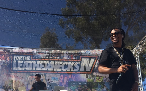 Lupe Fiasco performs aboard MCAS Miramar