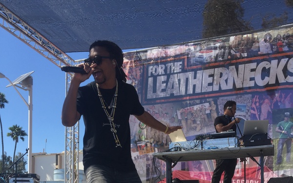 Lupe Fiasco performs aboard MCAS Miramar