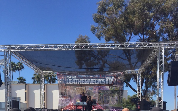 Lupe Fiasco performs aboard MCAS Miramar