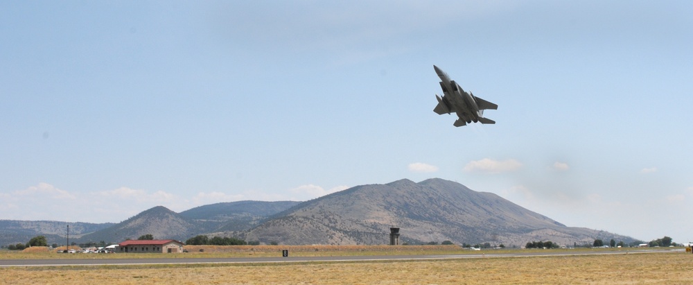 F-15 heads for Kingsley Range