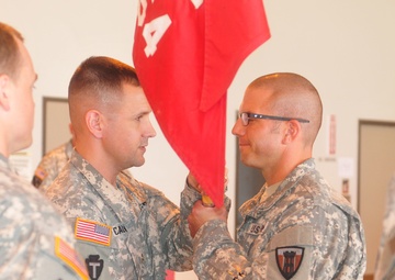 454th Engineer Company, Texas Army National Guard conducts change of command ceremony