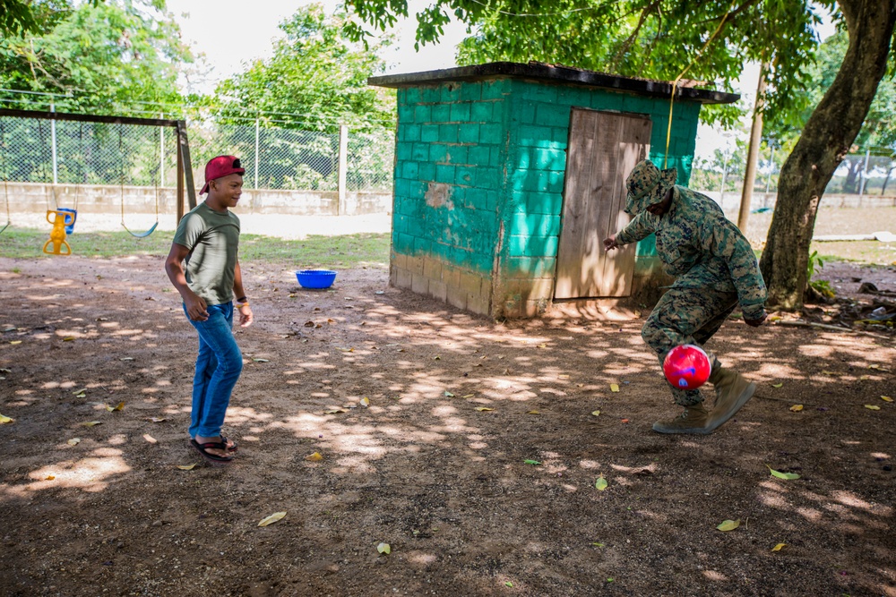 SPMAGTF-SC Marines donate school supplies to Mama Tara's Orphanage