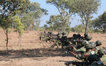 US and Zambian forces conduct quad movements