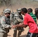 US and Zambian forces encounter civilians while out on patrol