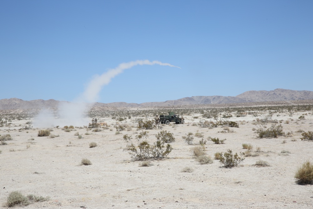 3rd LAAD fires stinger missiles on Fort Irwin