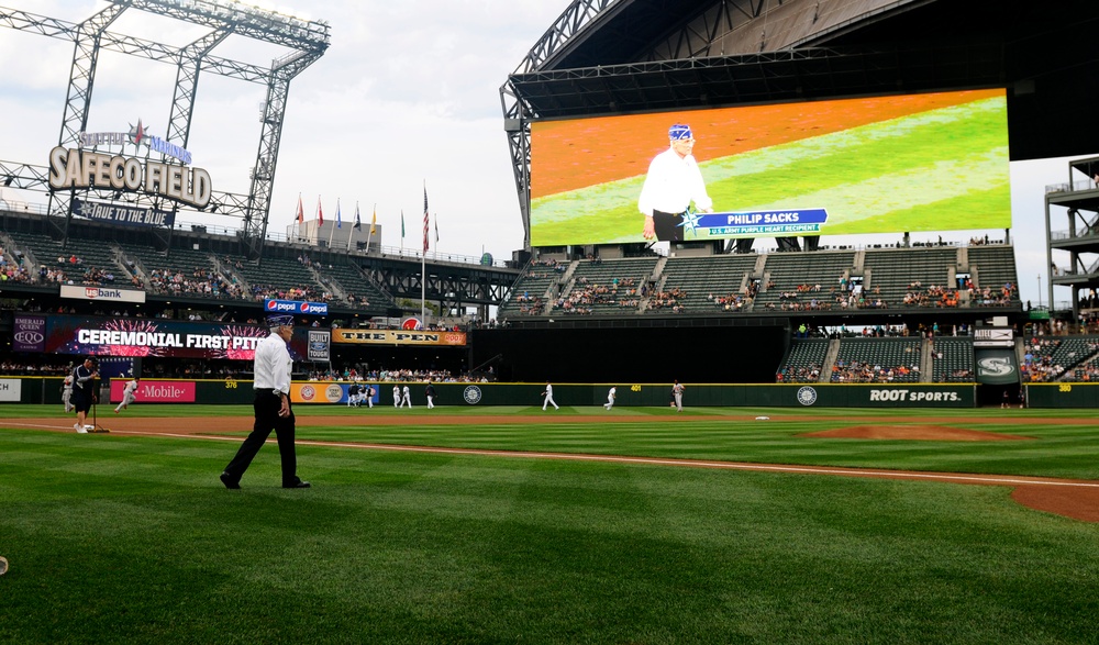 Honored on the mound