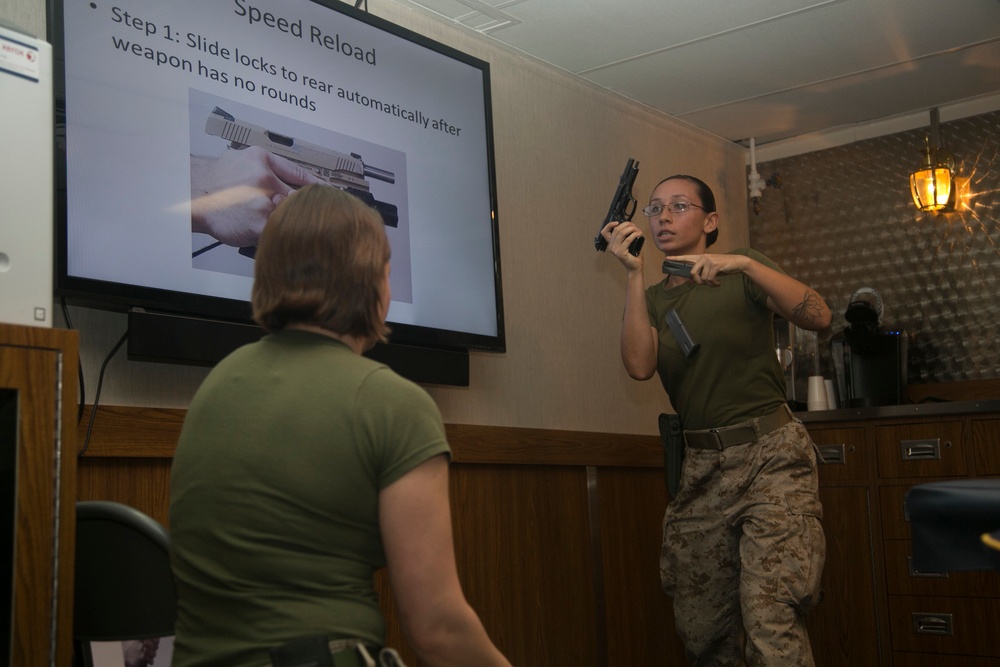 FET Marines practice instructing techniques