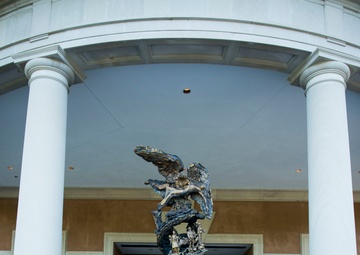 Greg Wyatt’s 'Price of Freedom' sculpture undergoes annual maintenance at Arlington National Cemetery