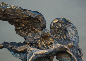 Greg Wyatt’s 'Price of Freedom' sculpture undergoes annual maintenance at Arlington National Cemetery