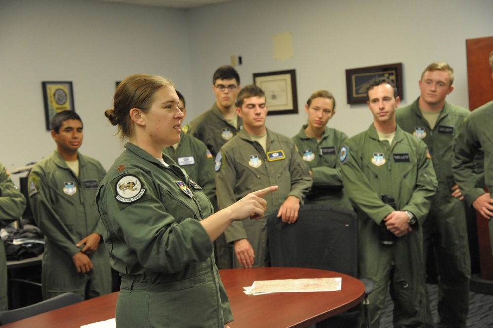 Air Force cadets tour Joint Base San Antonio-Randolph