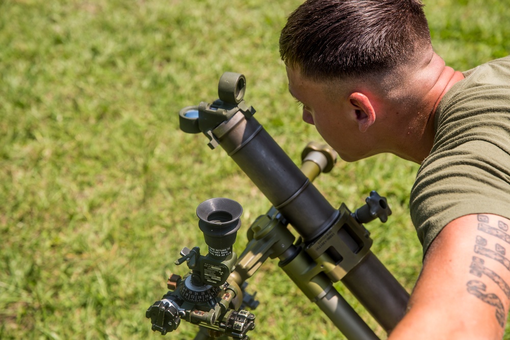 1/8 Marines get back to basics in mortar techniques