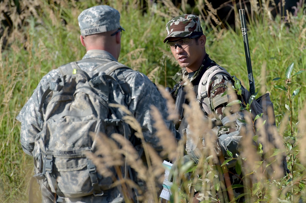 Nepalese Rangers attend US Army Leadership School