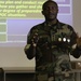 Lt. Col. Ibriham Bindul, of the Unite Nations, gives a class on information gathering and analysis