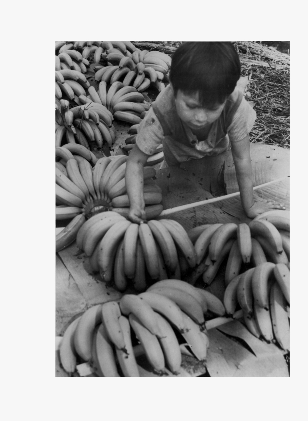 Child with bananas