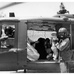 U.S. helicopters taking aboard flood victims for evacuation at Imamabad