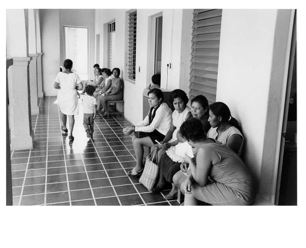 Women waiting for family planning consultation in clinic in San Salvador - El Salvador