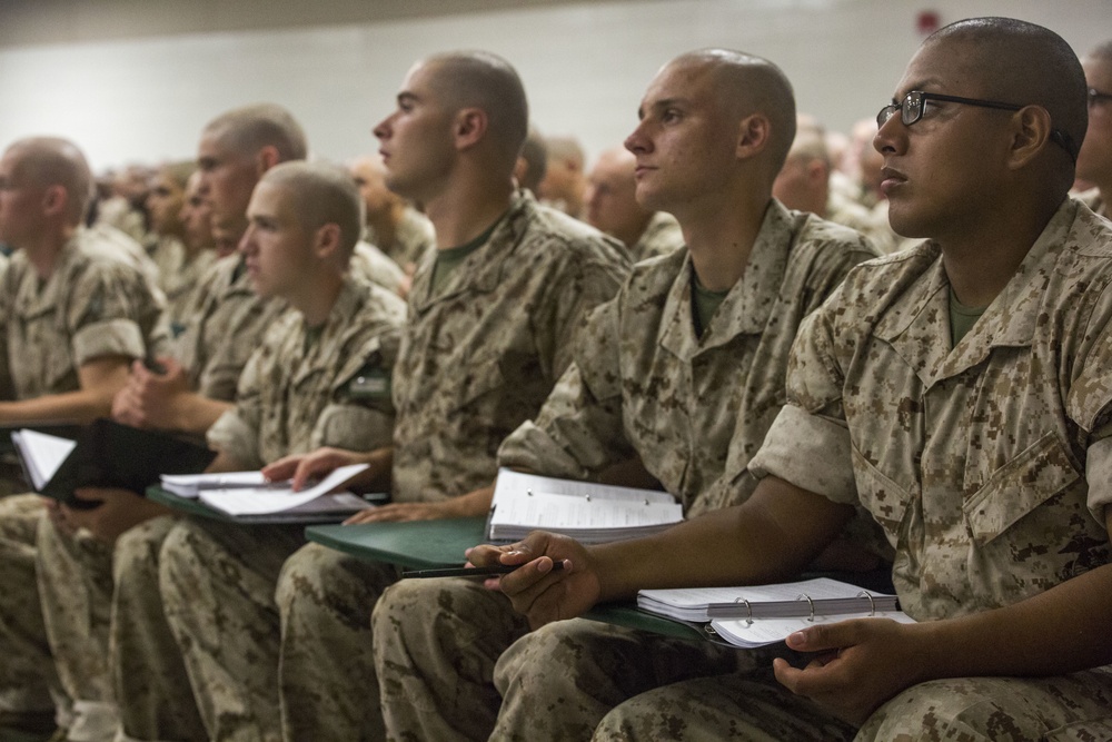 DVIDS - Images - Marine recruits learn uniform regulations on Parris ...