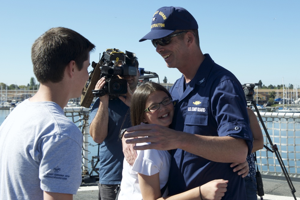 Coast Guard Cutter Stratton returns home