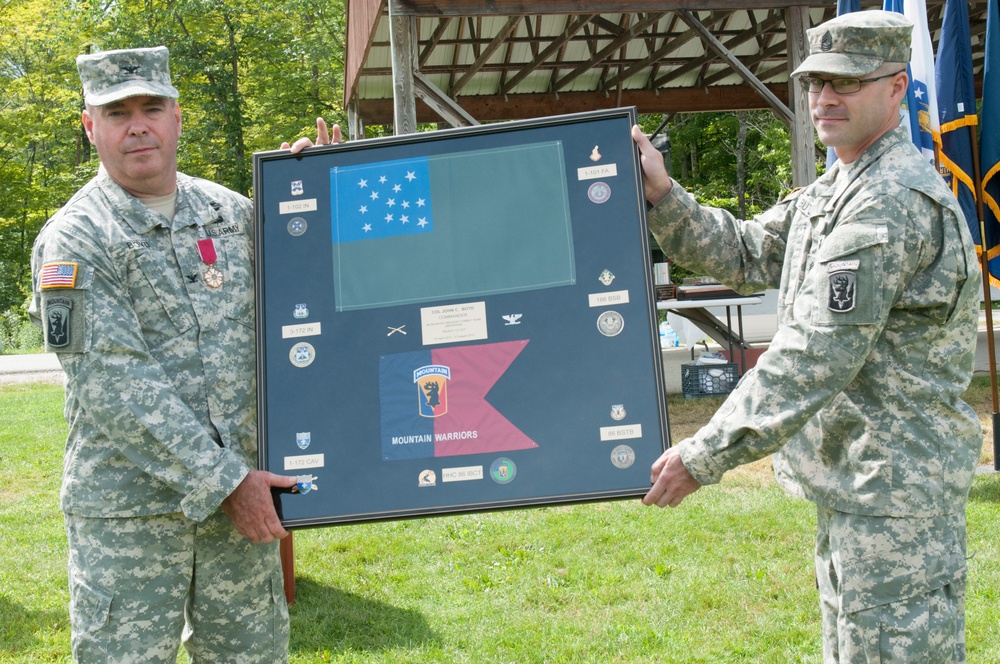 86th IBCT (MTN) change of command ceremony