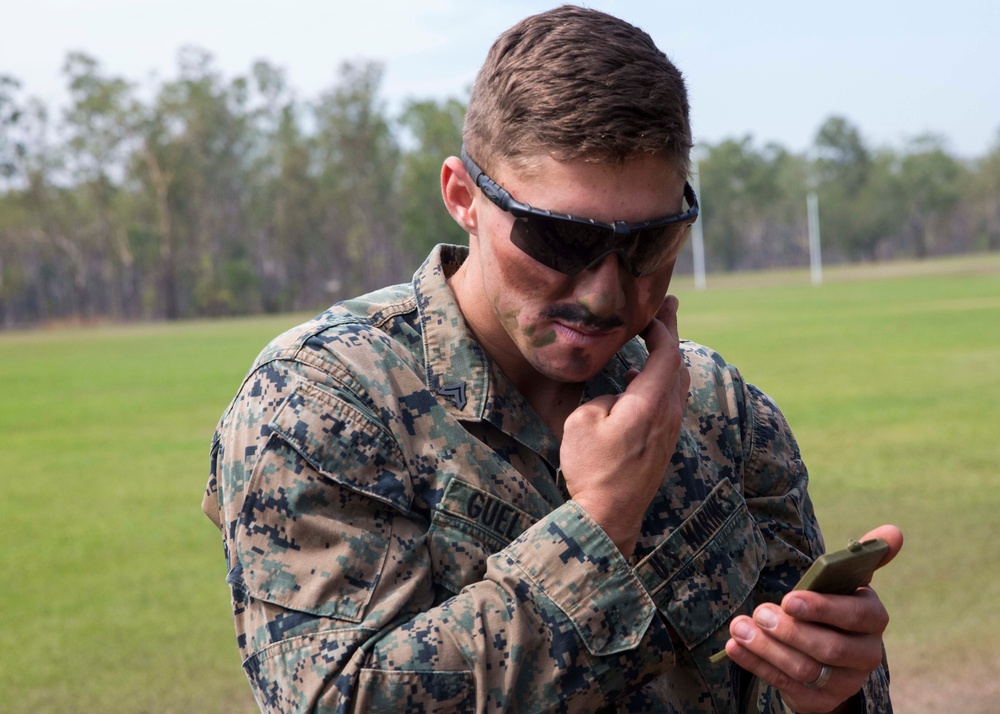 U.S. Marines and Australian soldiers conduct helicopter raid training