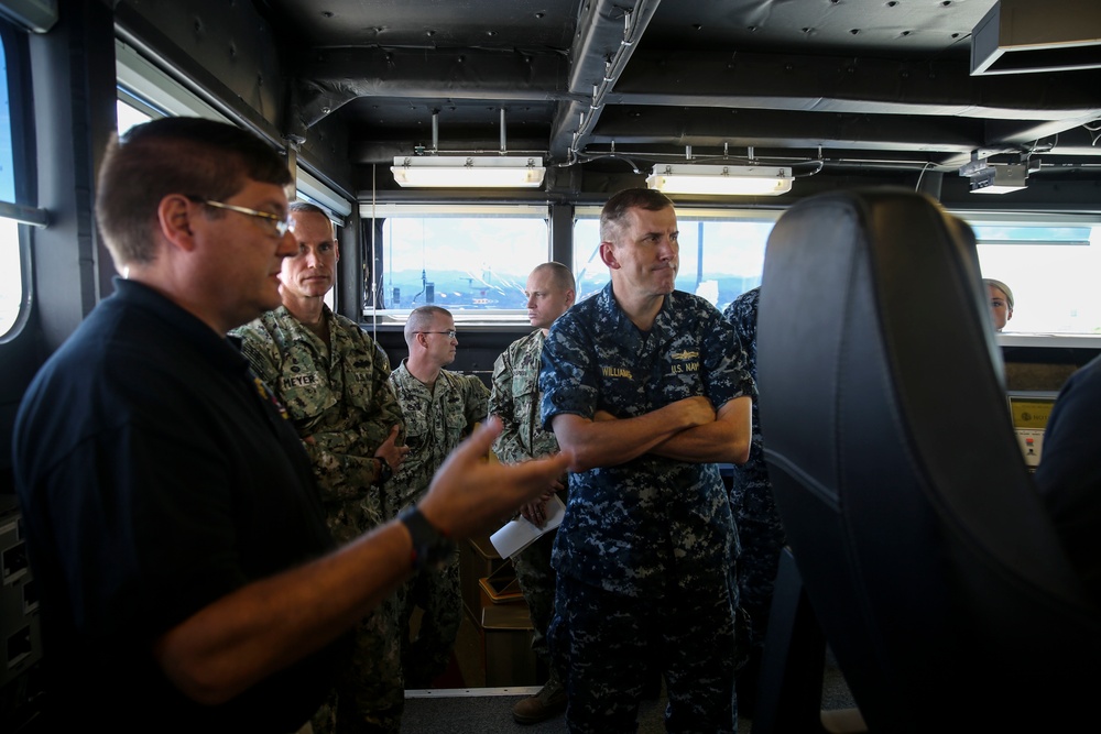 Rear admiral visits USNS Millinocket