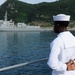 USS Blue Ridge arrives in Busan