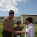 Japan Chief Cabinet Secretary visits Okinawa land return sites