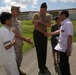 Japan Chief Cabinet Secretary visits Okinawa land return sites