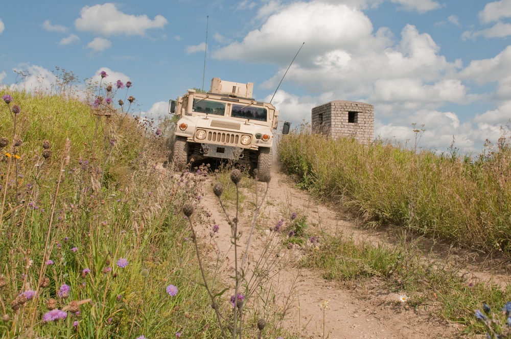 Destined Soldiers conduct Humvee terrain manuever training