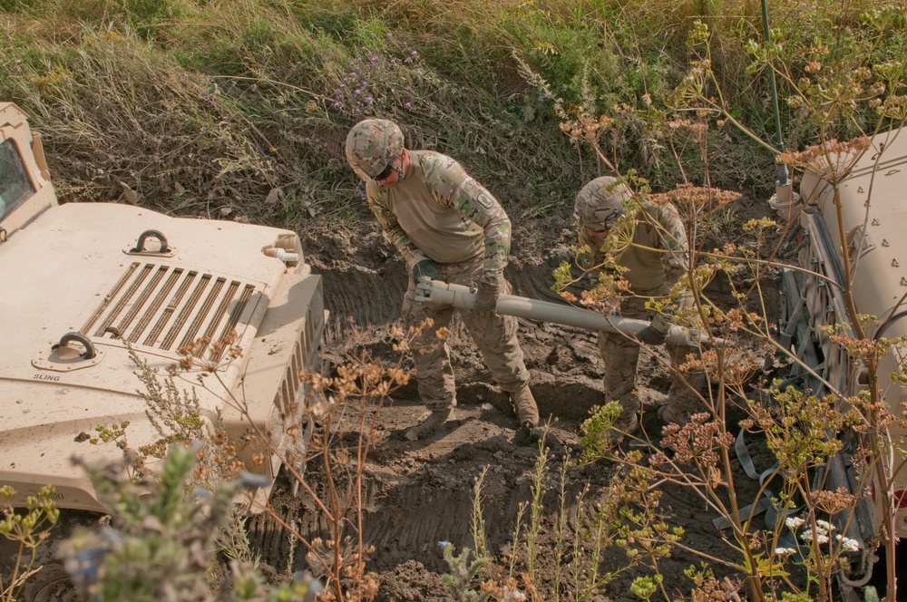 Destined Soldiers conduct humvee terrain maneuver training