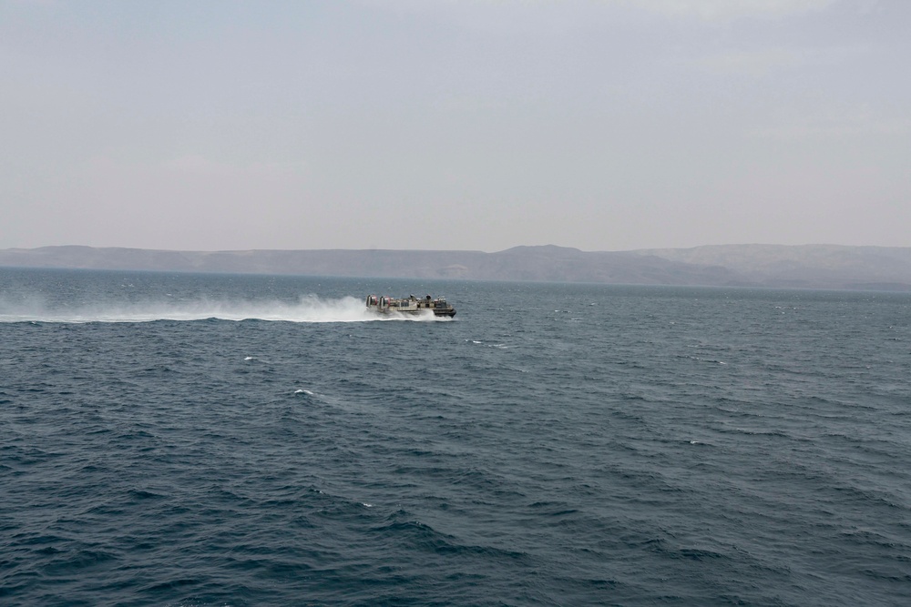 LCAC operations aboard the USS Anchorage