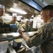 U.S. Marines and Sailors enjoy an ice cream social