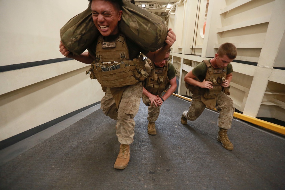 U.S. Marines enjoy friendly competition