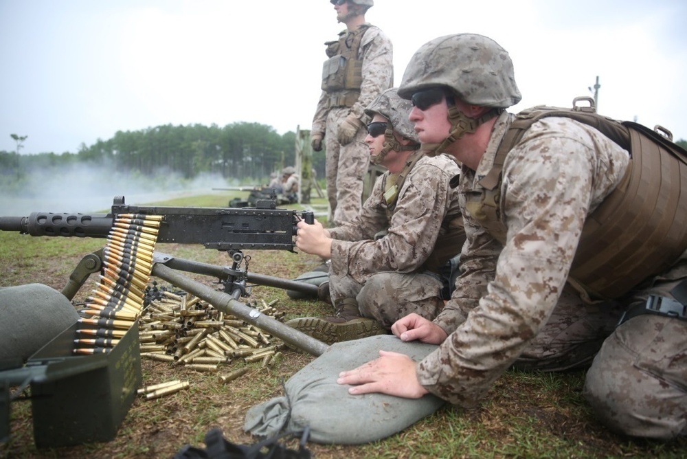 CLB-22 Marines Become Proficient in Machine Gun Capabilities