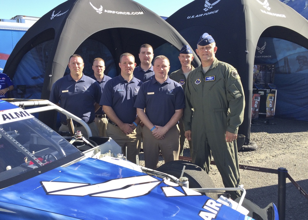 U.S. Air Force recruiters at Watkins Glen