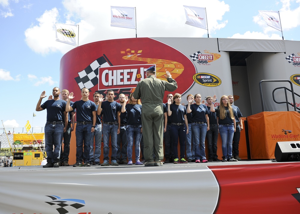 Gen. Frank Gorenc leads the oath for the next generation of Airmen