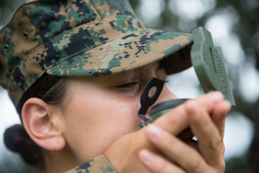 Marine recruits learn land navigation on Parris Island