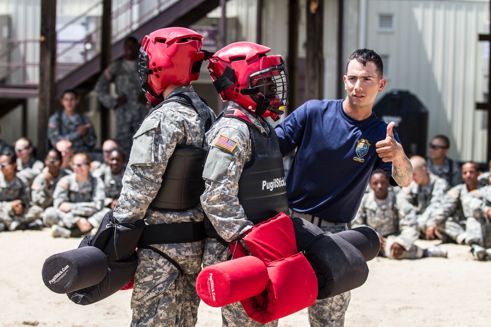 Pugil stick training
